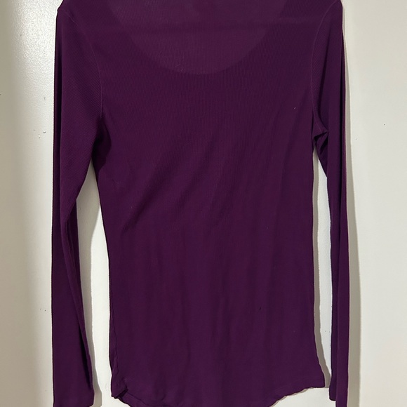 Mossimo Supply Co. Rich Purple Long Sleeve Top - Picture 4 of 7